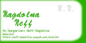 magdolna neff business card